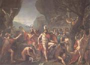 Jacques-Louis  David Leonidas at Thermopylae (mk05) USA oil painting artist